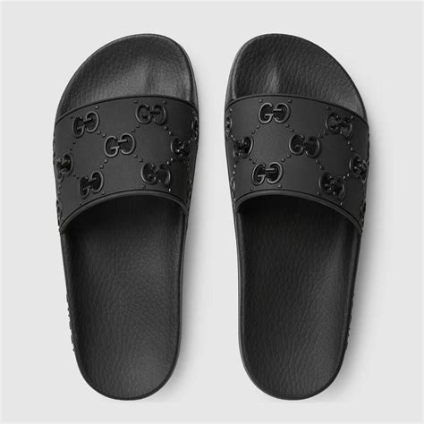 black gucci slides cheap|black gucci slides nordstrom.